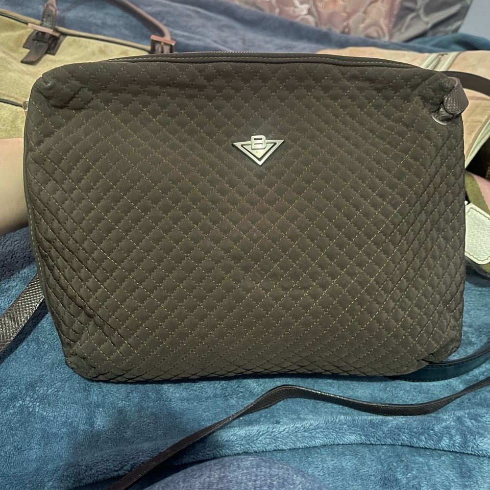 Bottega Veneta Nylon Leather Crossbody